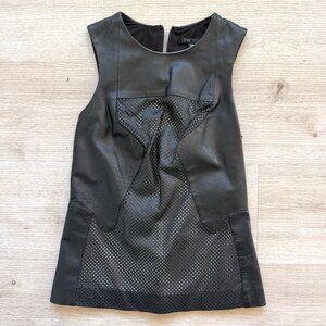 Ohne Titel Leather Top Black Lamp Leather Sleeveless XS